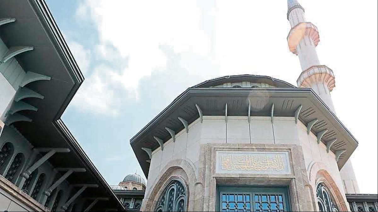 Erdogan ve su mezquita en Taksim
