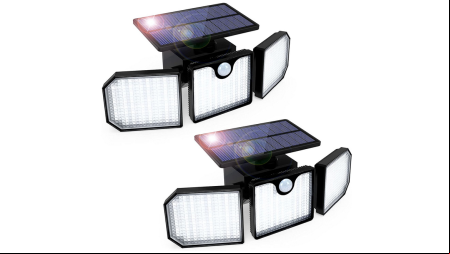 Foco solar de exterior de 270º GolWolf