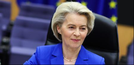 La presidenta de la Comisión Europea, Ursula von der Leyen