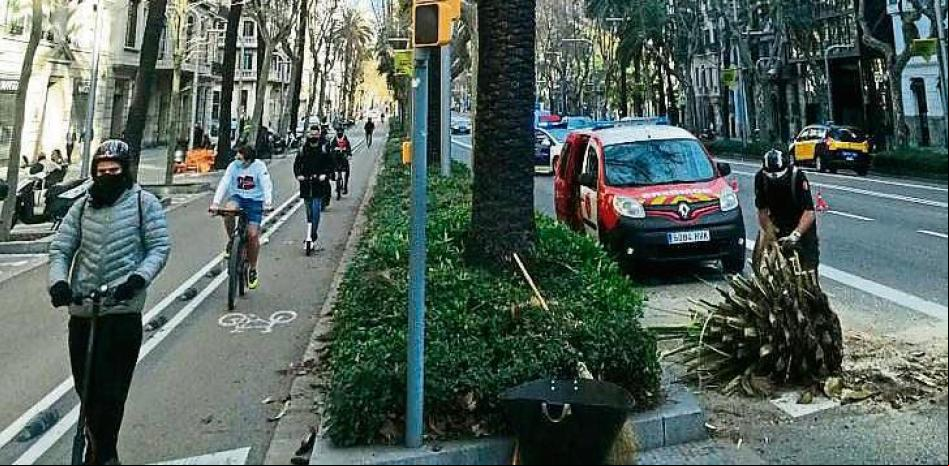 Barcelona activa de nuevo la alerta por viento y cierra los parques