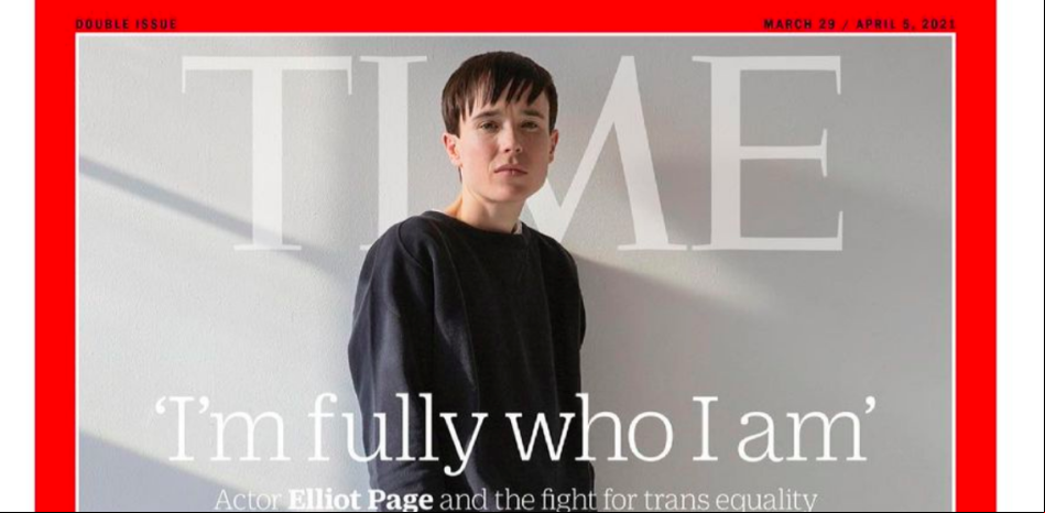 Elliot Page posa para la revista ‘Time’ tras anunciar que es transgénero