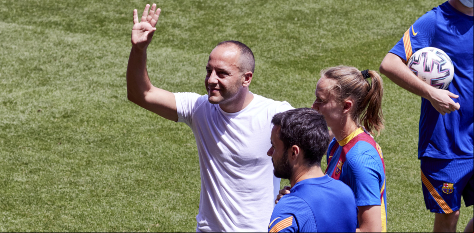 El adiós de Lluís Cortés y Vicky Losada del Barça, en imágenes