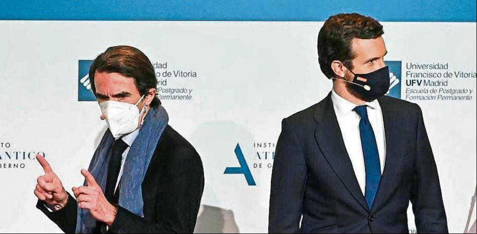 Aznar aparca sus diferencias con Casado y le atribuye el éxito del 4-M junto a Díaz Ayuso