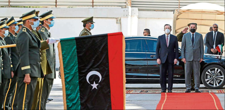 Draghi inaugura su agenda internacional con un viaje a Libia Draghi inaugura su agenda internacional con un viaje a Libia