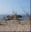 El poblado indio de la playa de Cunit