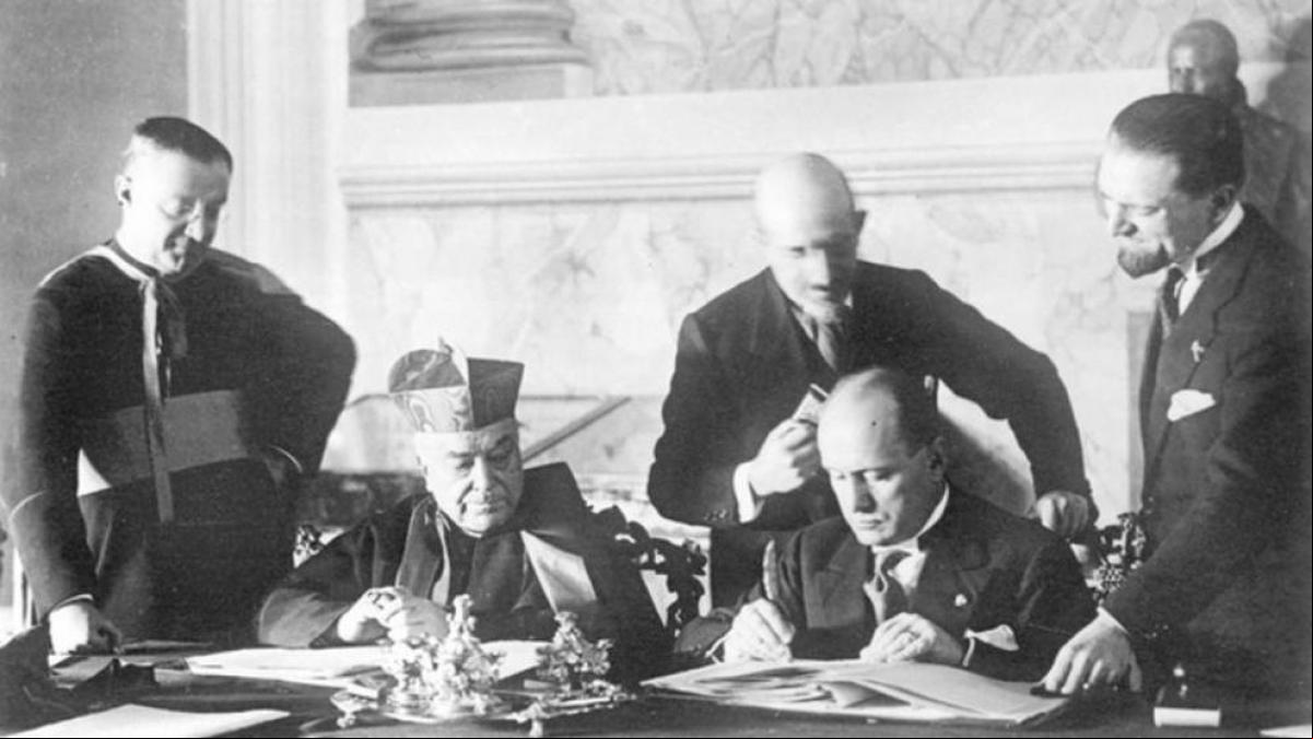 Mussolini y la Iglesia: 95 años de una alianza de intereses