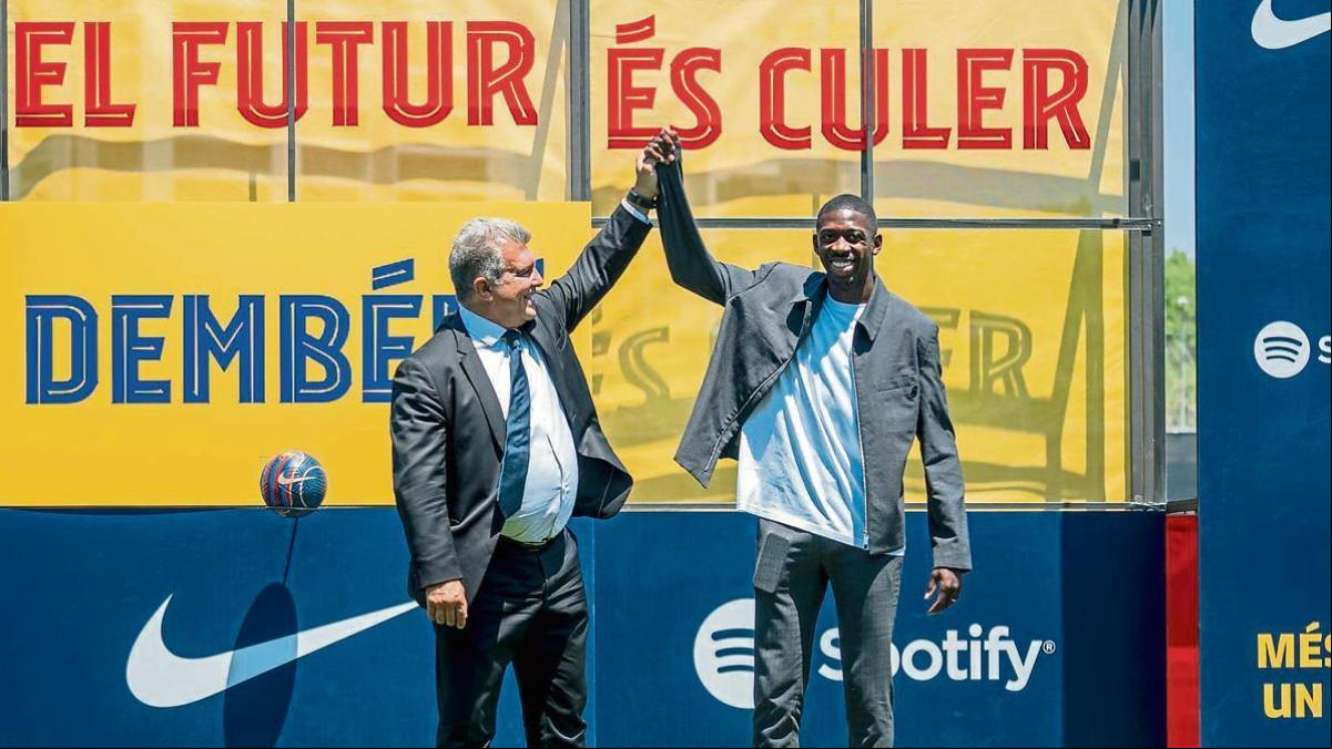 Dembélé, refichado hasta el 2024