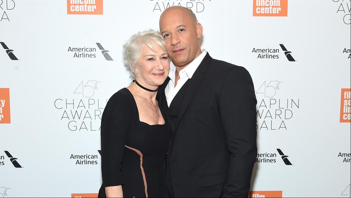 Vin Diesel, de ‘cumple’ con Helen Mirren en Roma