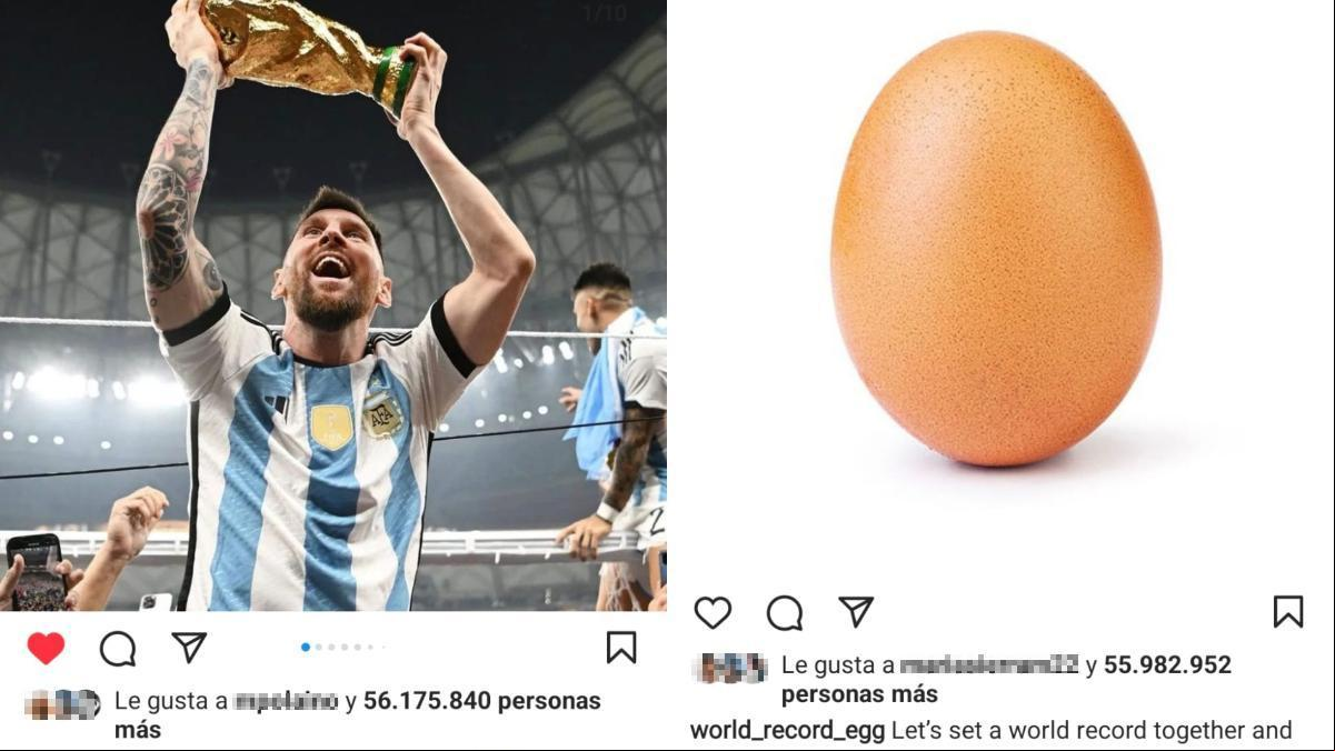 Leo Messi hace historia en Instagram superando al famoso huevo viral