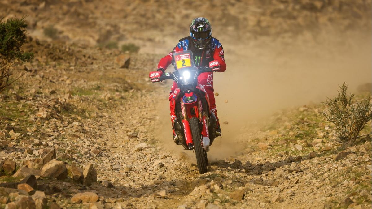 Ricky Brabec, primer líder del Dakar en moto, que se queda sin el campeón Sunderland