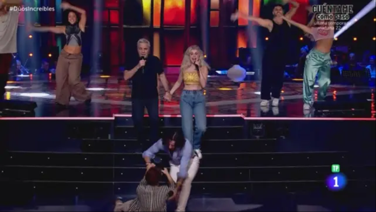 Monumental caída de Paloma San Basilio en ‘Dúos Increíbles’ en La 1 de TVE