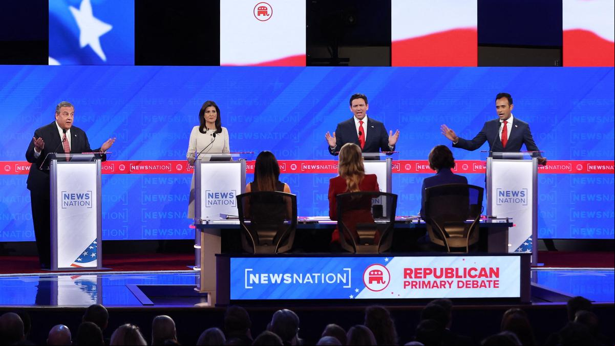 Cuatro candidatos republicanos se pelean en el debate y gana Trump, el ausente