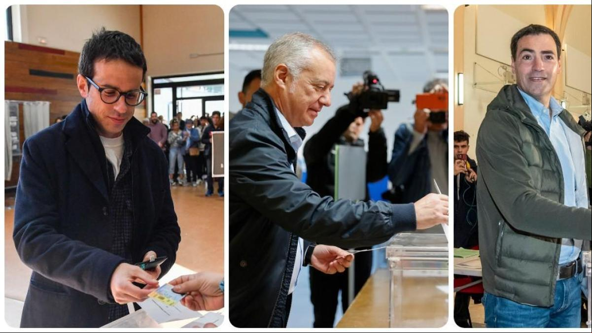 Así han votado los líderes políticos en el País Vasco