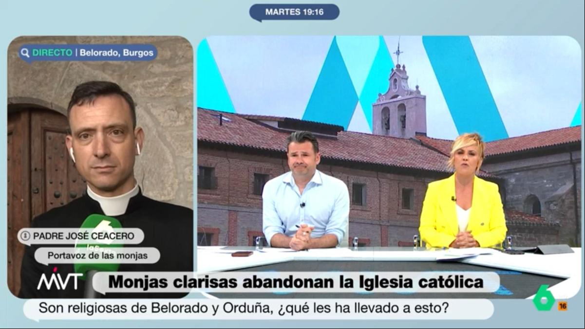Cristina Pardo se indigna con el portavoz de las monjas clarisas: “Usted viene a someterse a las preguntas”