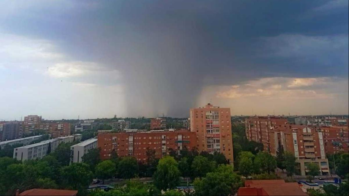 Las imágenes que deja la tormenta de Madrid