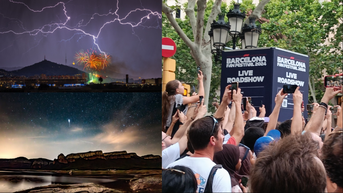 La tormenta de rayos y fuegos artificiales, la lluvia de Ariétidas y la F1, mejores fotos de junio La tormenta de rayos y fuegos artificiales, la lluvia de Ariétidas y la F1, mejores fotos de junio