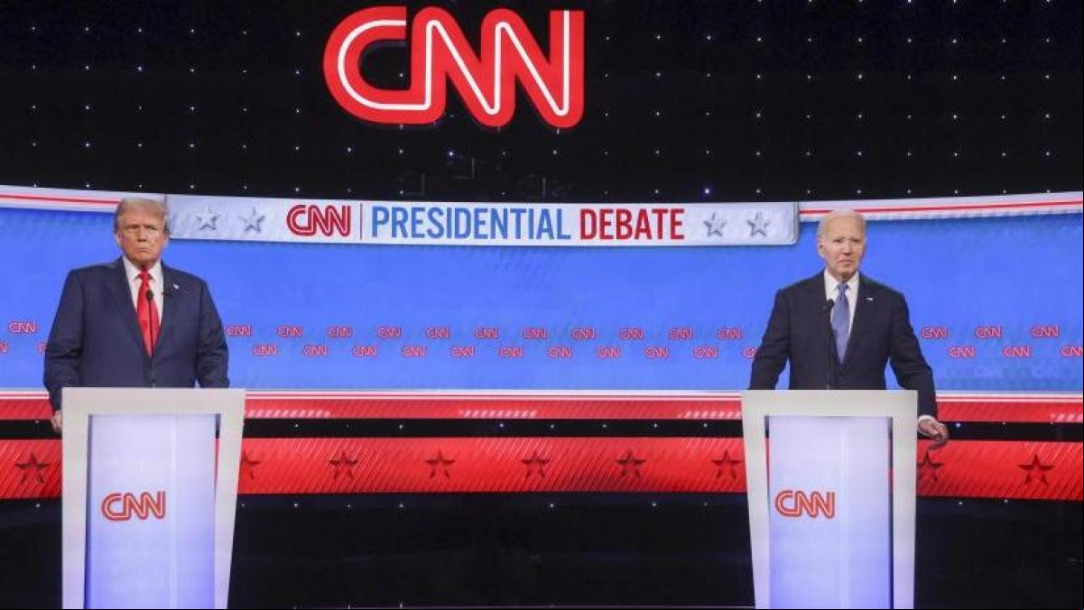 Trump arrolla a un Biden confuso y torpe en su primer debate en la CNN