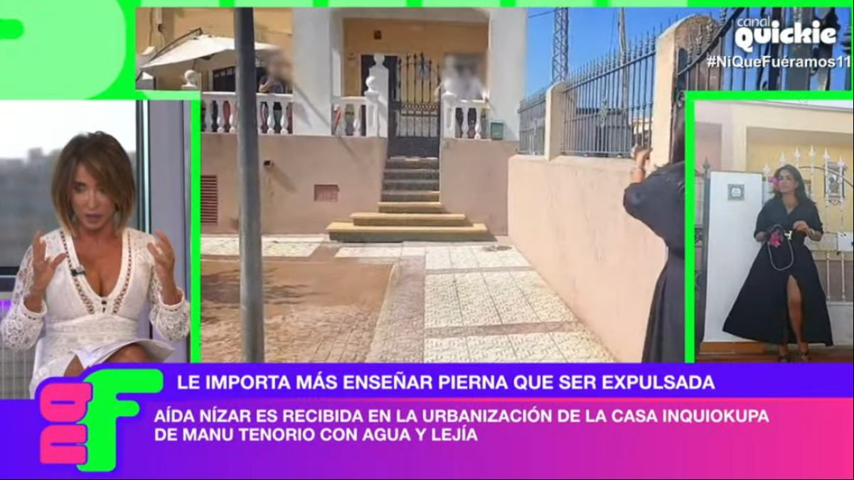 Aída Nízar, agredida mientras cubría el conflicto de la vivienda okupada de Manu Tenorio