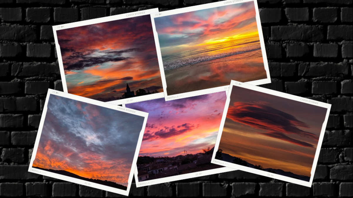 La extraordinaria combinación de cielo rojo y nubes de viento, en imágenes