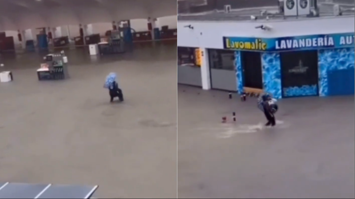 Un vecino rescata a una anciana paralizada en mitad de la calle ante las inundaciones provocadas por la DANA en Málaga: “Héroe”