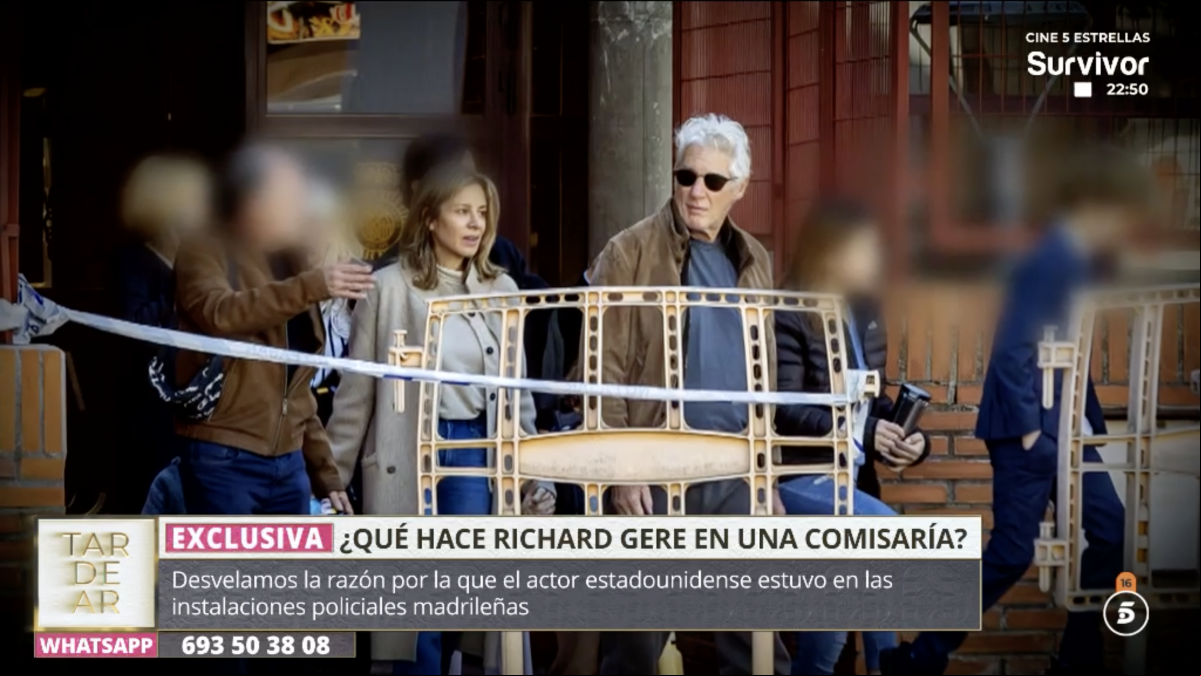 El motivo que ha llevado a Richard Gere a visitar en Madrid una comisaría de Policía