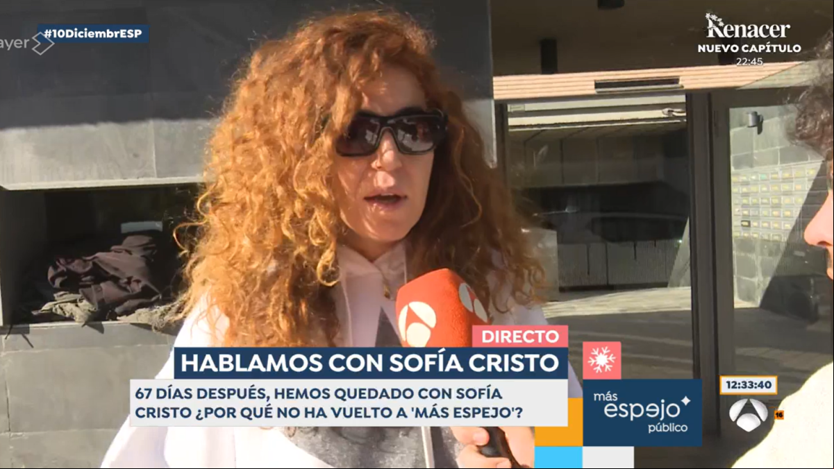 Sofía Cristo aclara el motivo de su ausencia en Espejo Público y su supuesto fichaje por Telecinco: Me hubiera gustado que me llamarais