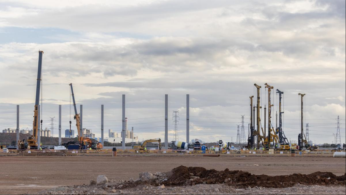 La gigafactoría de PowerCo en Sagunt avanza su construcción en altura