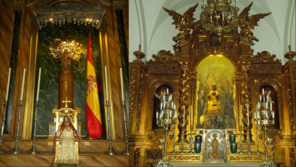 ¿Sabes en qué iglesia de Madrid conviven la Moreneta y la Pilarica?