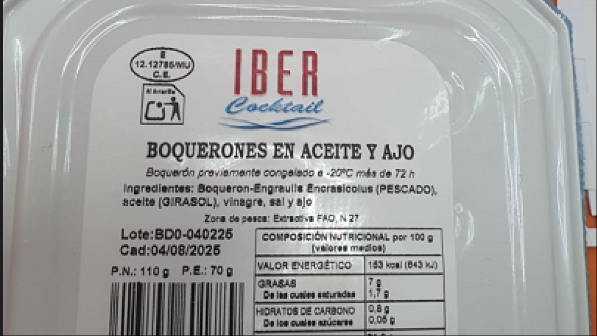 La AESAN pide la retirada de esta conserva a la venta en España por la presencia de listeria: “Se recomienda a las personas que tengan en su domicilio este producto, se abstengan de consumirlos”