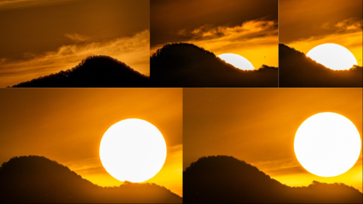 La secuencia de la revelación del sol