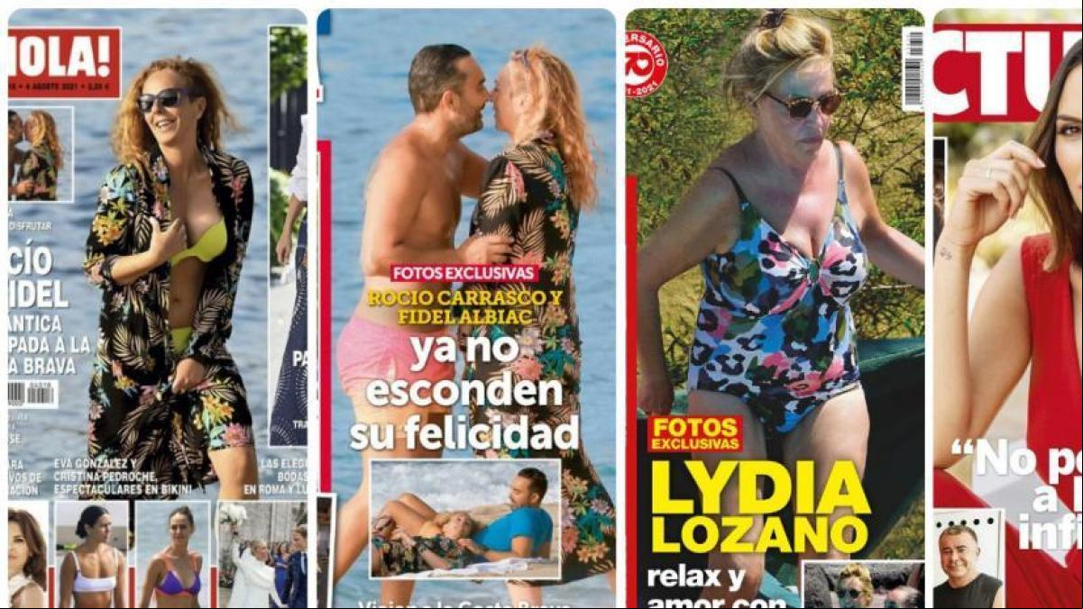 Rocío Carrasco, Irene Rosales y Lydia Lozano protagonizan las portadas