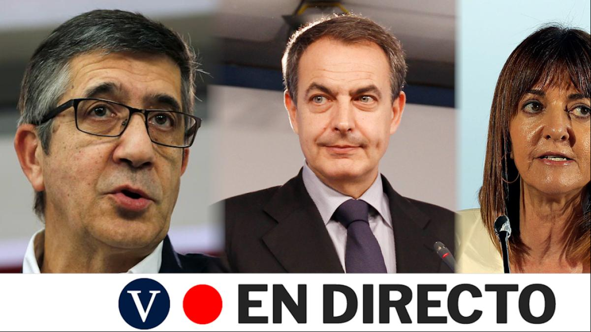 José Luis Rodríguez Zapatero, Patxi López y Idoia Mendia intervienen en un acto para recordar los diez años del fin de ETA, en streaming