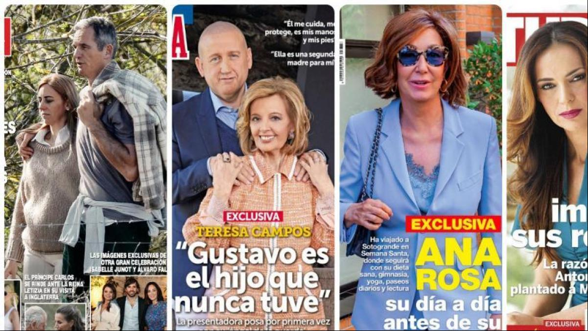 Iñaki Urdangarin, Teresa Campos, Ana Rosa y Olga Moreno protagonizan las portadas hoy