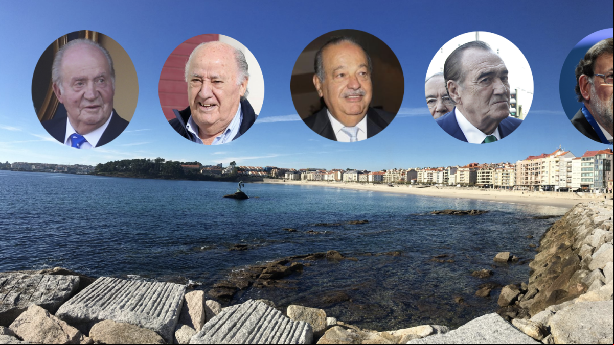 El rey emérito, Amancio Ortega, Carlos Slim y los que convirtieron Sanxenxo en la Marbella de las Rías Baixas