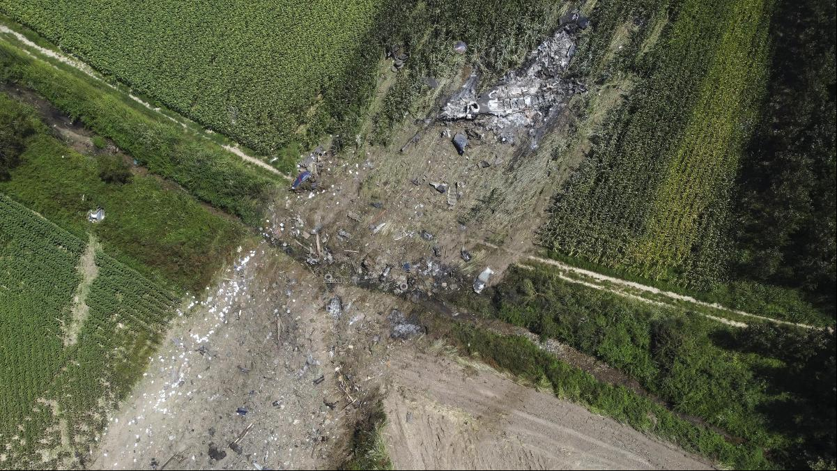 Misterio en torno a la caída y explosión de un avión Antonov en Grecia
