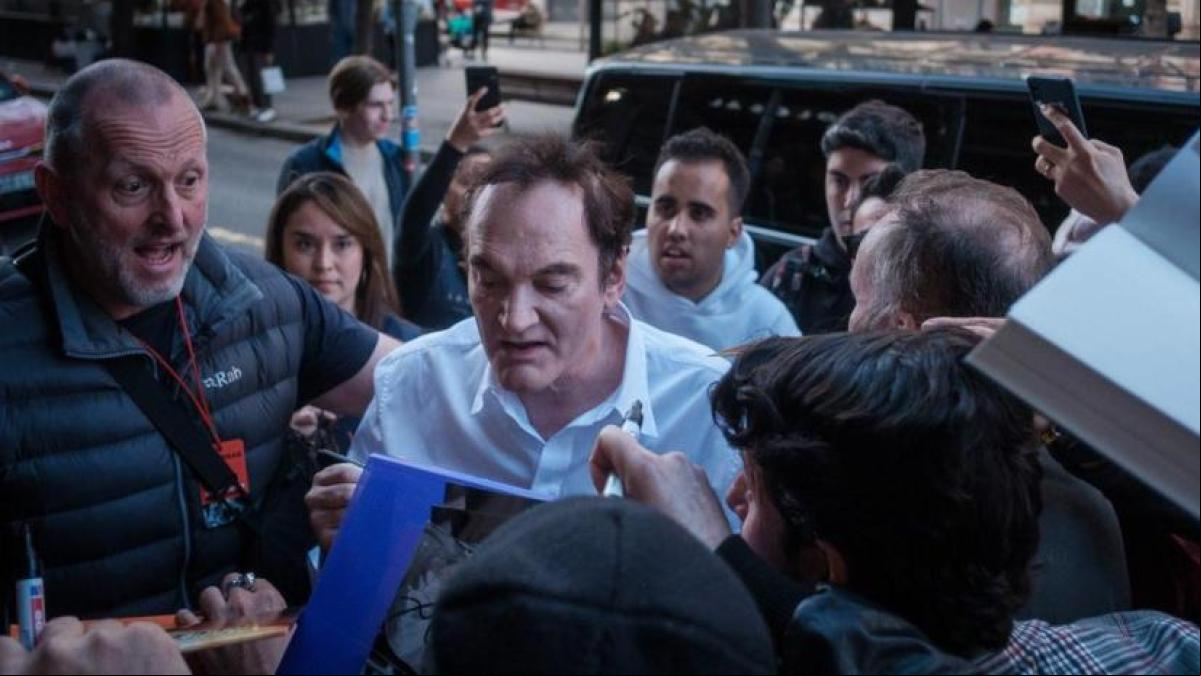 Quentin Tarantino, aclamado por los fans en Barcelona
