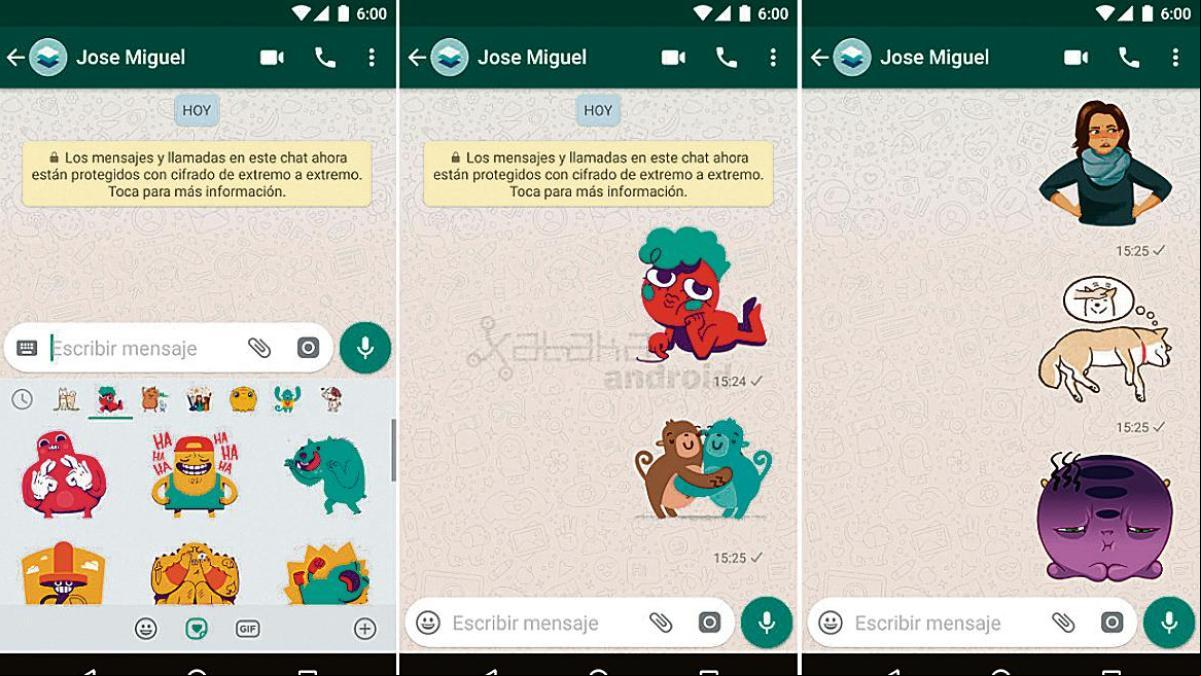 Los universitarios prefieren los stickers