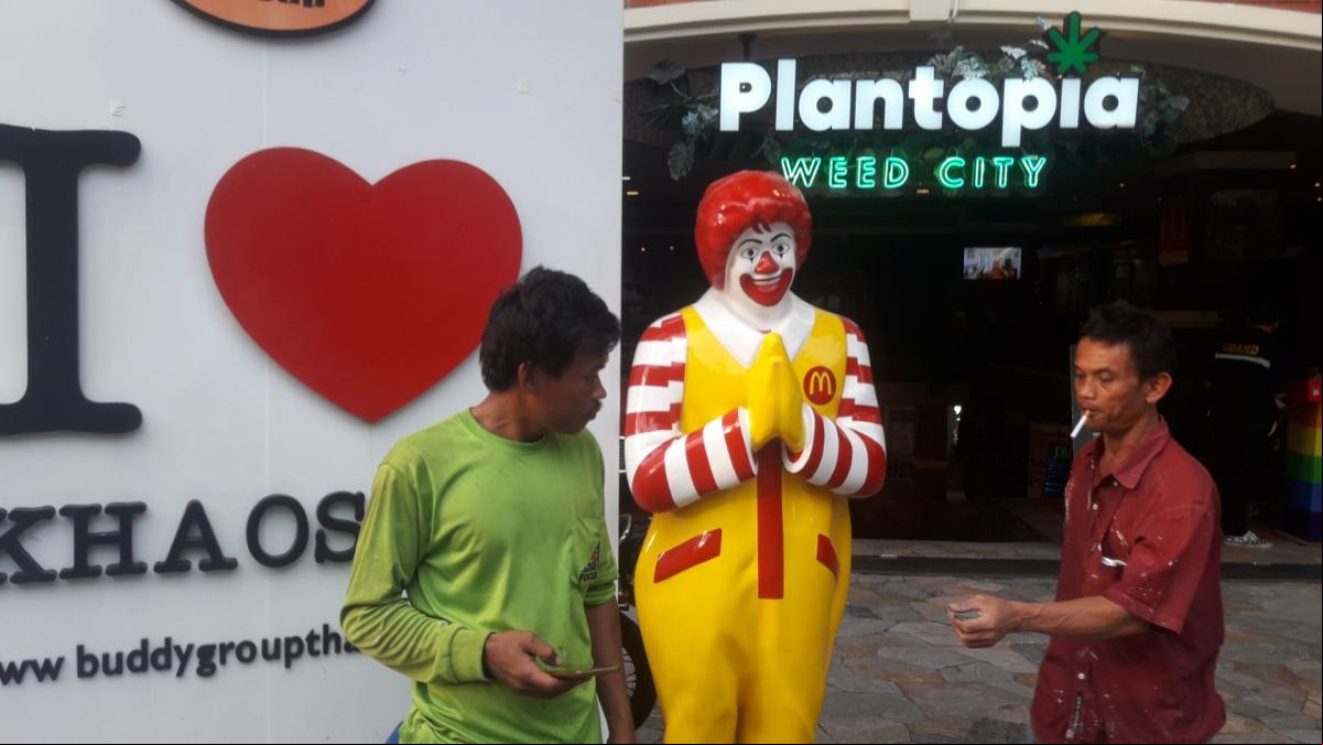 La maría se coloca en Tailandia