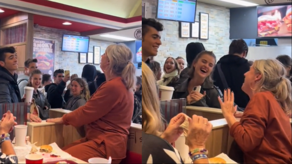 Una fan de Grease se desata en un Burger King de Córdoba al encontrar en una clienta un parecido con Sandy: Esto solo pasa en España