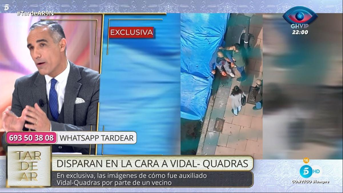 Salen a la luz imágenes de un vecino auxiliando a Vidal-Quadras segundos después del tiroteo