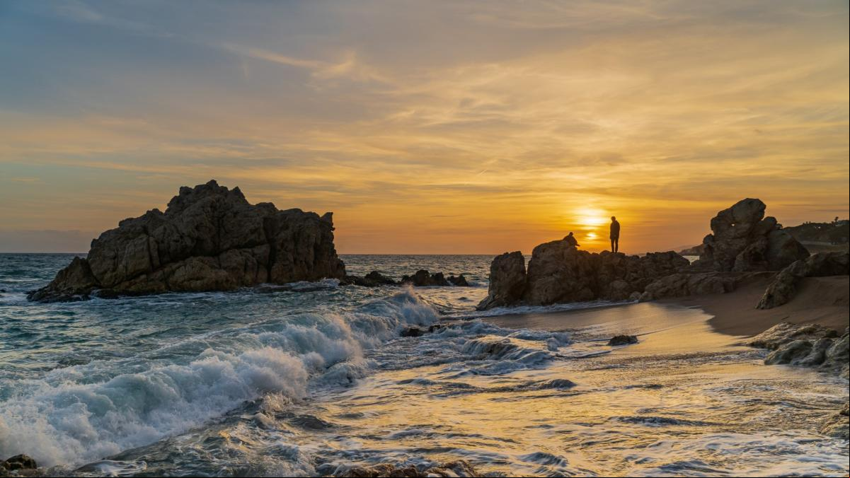 El embrujo de la puesta de sol en la Roca Grossa