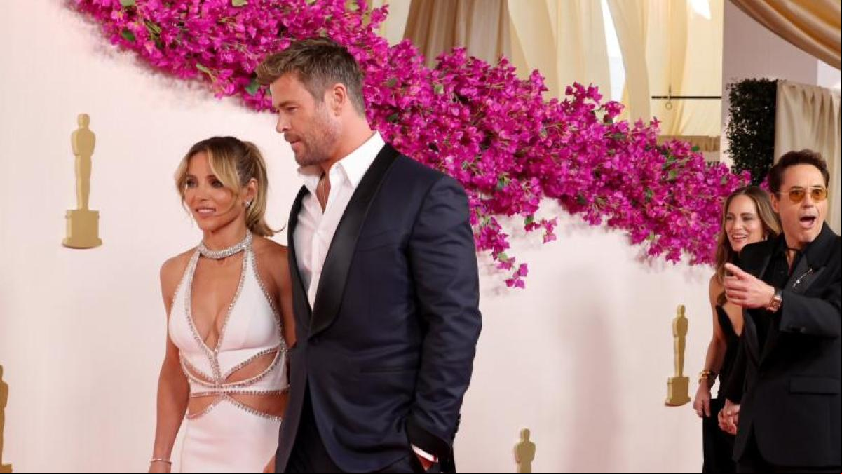 La reacción de Robert Downey Jr. al ver a Christopher Hemsworth en la alfombra roja: Thor y Iron Man