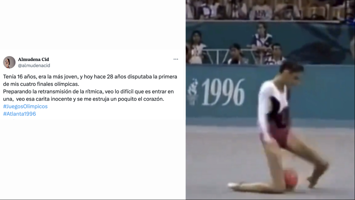 Almudena Cid recuerda un emotivo ejercicio olímpico mientras prepara la retransmisión de la gimnasia rítmica