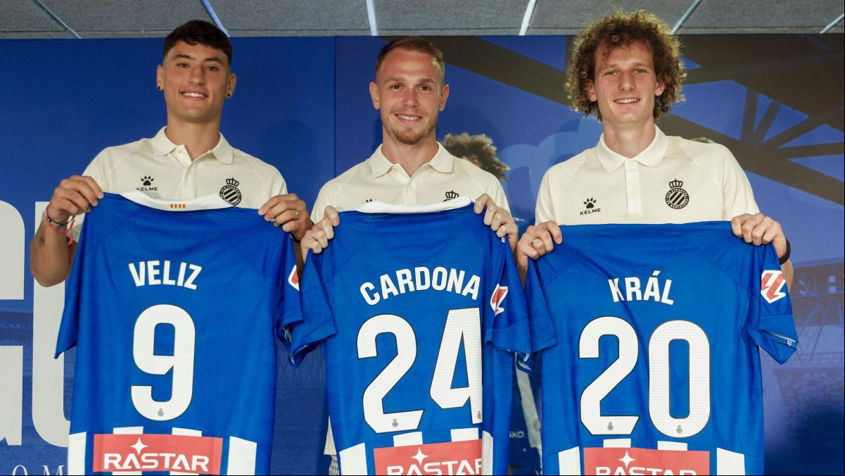 Véliz, Král y Cardona completan a un Espanyol ambicioso