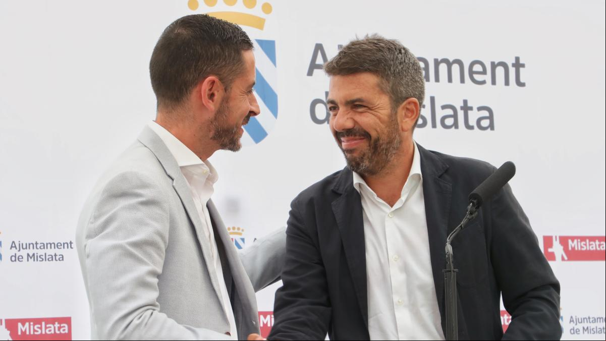 Mazón traslada su sintonía con Bielsa, el hombre que le ha lanzado un pulso a Diana Morant