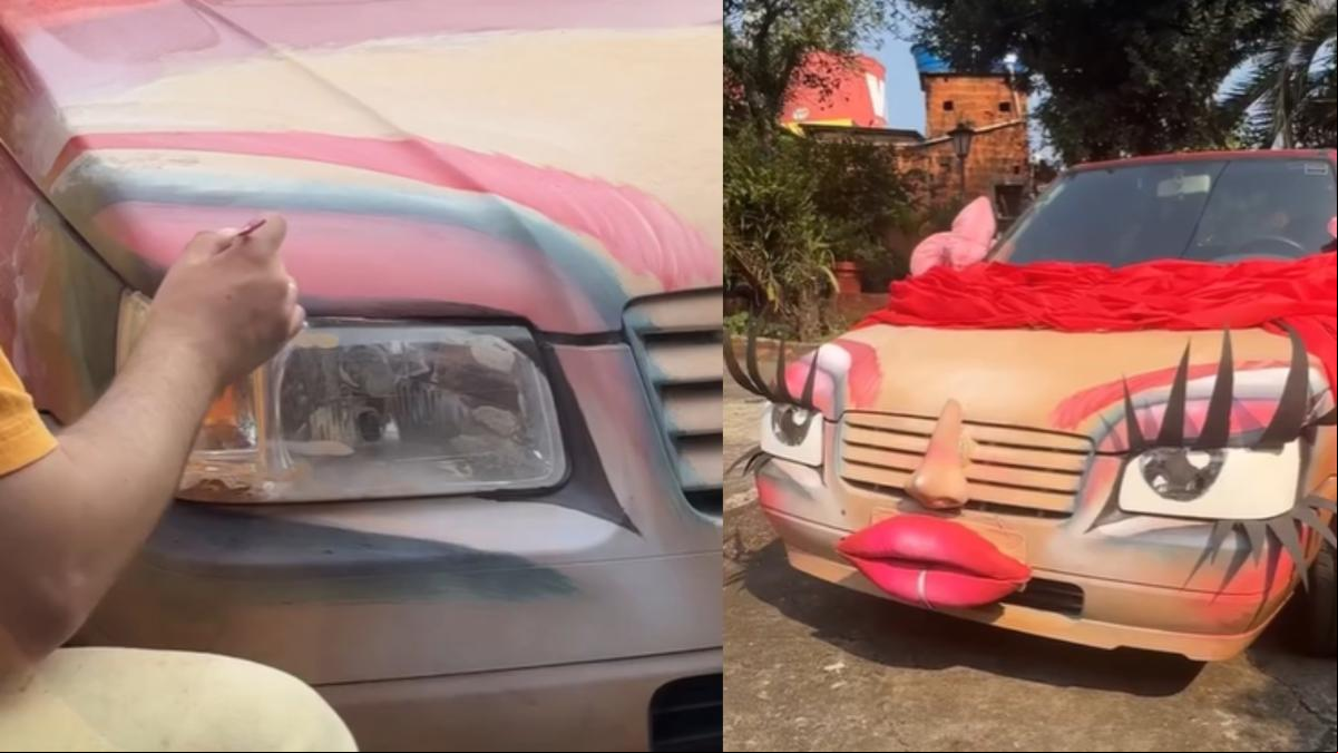 Maquilla su Fiat y la gente alucina: “Kitt el coche fantástico”