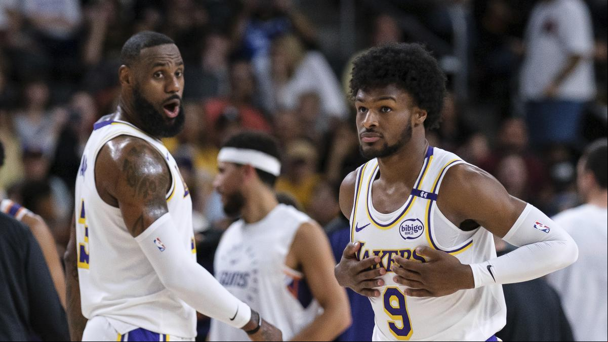 El sueño de LeBron James se hace realidad: comparte pista con su hijo Bronny