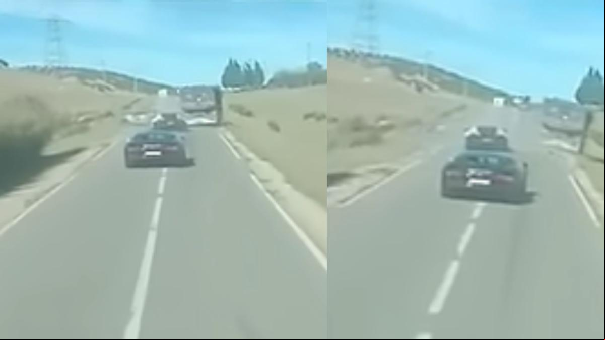 Dos carísimos Bugatti Chiron chocan entre sí, pero la peor parte se la lleva un inocente camión