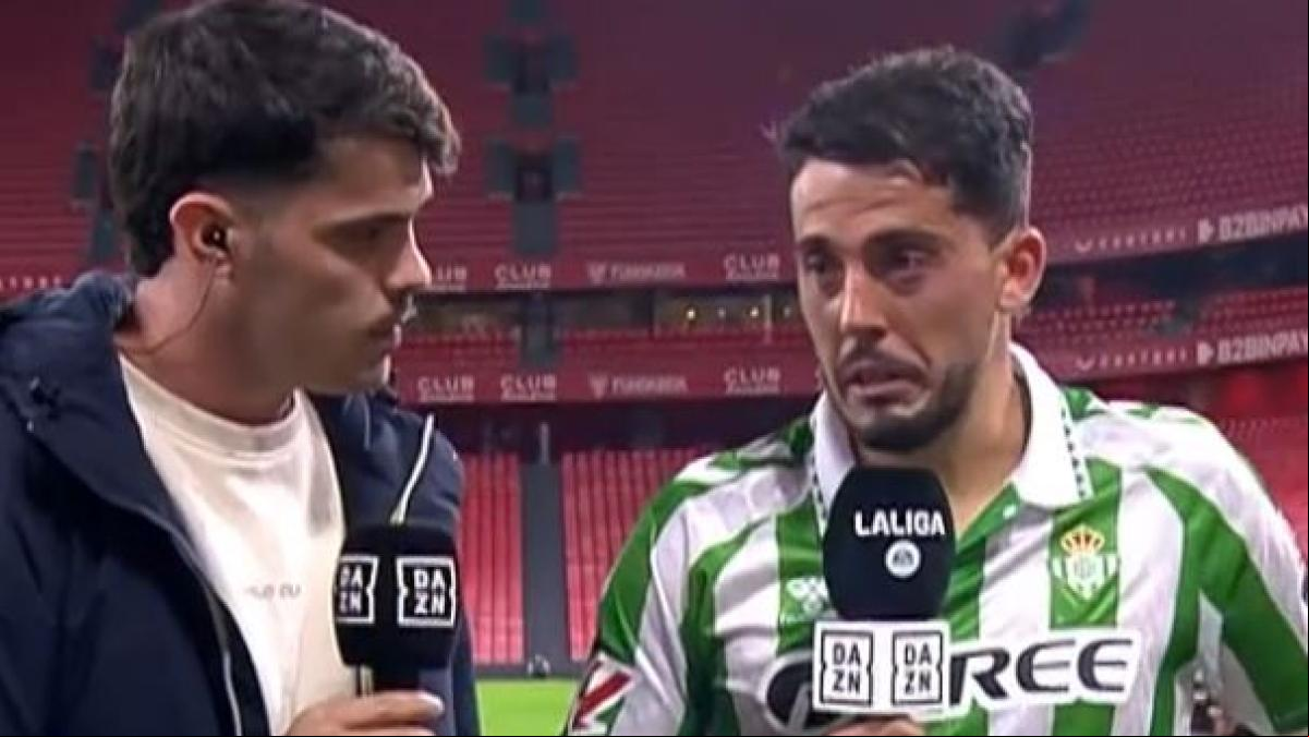 Las lágrimas de rabia y de dolor de Pablo Fornals tras el Athletic - Betis: “Hoy no era un día para el fútbol”