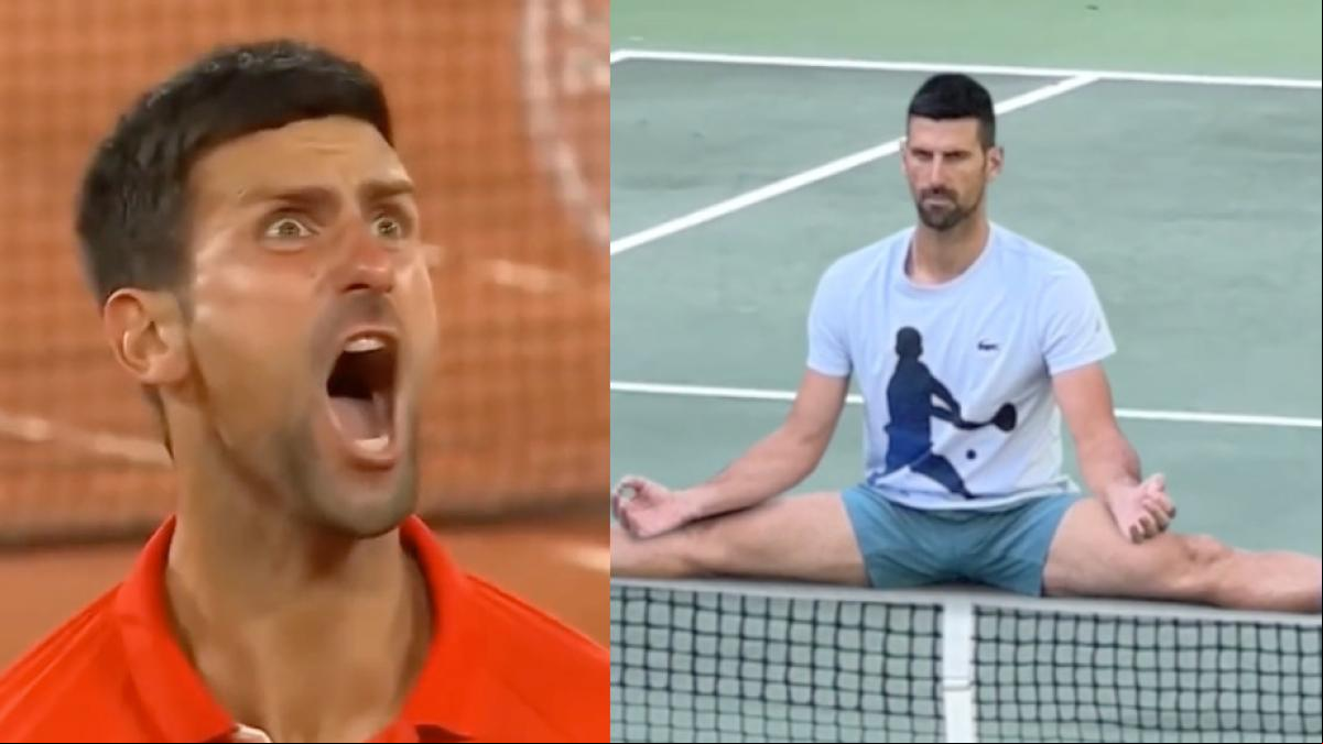 ¿Real o montaje? Novak Djokovic sorprende con un peculiar entreno en el que desafía las leyes de la física